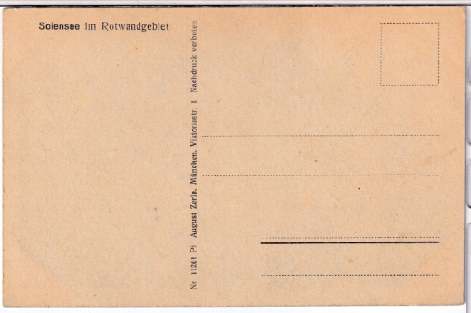 ALTE ANSICHTSKARTE/ POSTKARTE - SOINSEE IM ROTWANDGEBIET