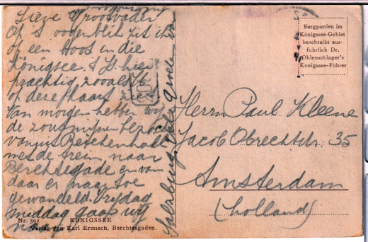 ALTE ANSICHTSKARTE/ POSTKARTE - KÖNIGSSEE