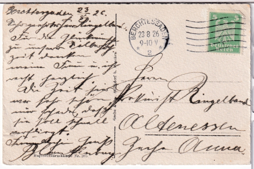 ALTE ANSICHTSKARTE/ POSTKARTE - KÖNIGSSEE VOM MALERWINKEL