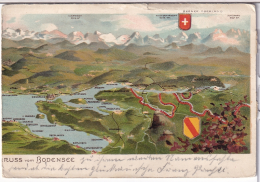 ALTE ANSICHTSKARTE/ POSTKARTE - GRUSS VOM BODENSEE