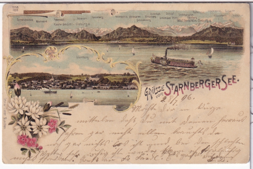 ALTE ANSICHTSKARTE/ POSTKARTE - GRÜßE VOM STARNBERGER SEE