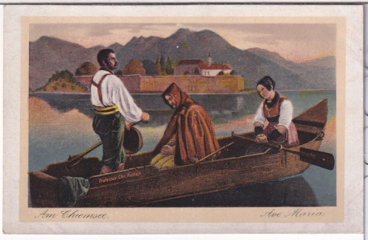 ALTE ANSICHTSKARTE/ POSTKARTE - AM CHIEMSEE - AVE MARIA