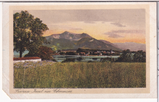 ALTE ANSICHTSKARTE/ POSTKARTE - FRAUEN-INSEL IM CHIEMSEE