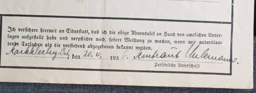 AHNENTAFEL/ AHNENPASS DER FAMILIE IRMTRAUT UHLEMANN IN MARKLEEBERG OST, ZURÜCK BIS 1779
