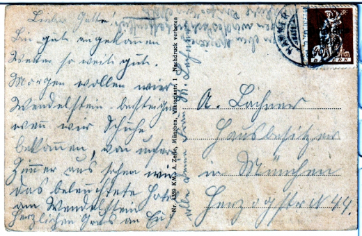 ALTE ANSICHTSKARTE/ POSTKARTE - GASTHOF HAMMER, STATION FISCHBACHAU MIT WENDELSTEIN