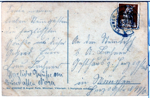 ALTE ANSICHTSKARTE/ POSTKARTE - GASTHOF HAMMER, STATION FISCHBACHAU MIT WENDELSTEIN