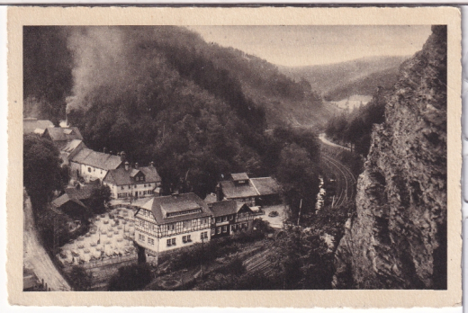 ALTE ANSICHTSKARTE/ POSTKARTE - BAYER. BRAUEREI UND GASTSTÄTTE LOCHMÜHLE IN FALKENSTEIN BEI LUDWIGSSTADT