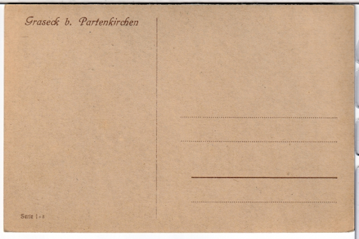 ALTE ANSICHTSKARTE/ POSTKARTE - GRASECK-ALM BEI GARMISCH, MALER WERNER HOFFMANN