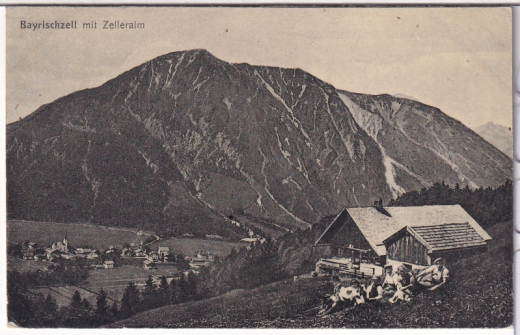 ALTE ANSICHTSKARTE/ POSTKARTE - BAYRISCHZELL MIT ZELLERALM