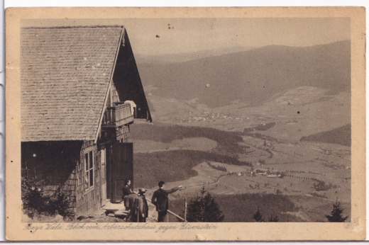 ALTE ANSICHTSKARTE/ POSTKARTE - BLICK VOM ARBERSCHUTZHAUS IM BAYR. WALD