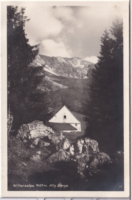 ANSICHTSKARTE/POSTKARTE - WILLERSALPE, BAD HINDELANG, ALLG. BERGE