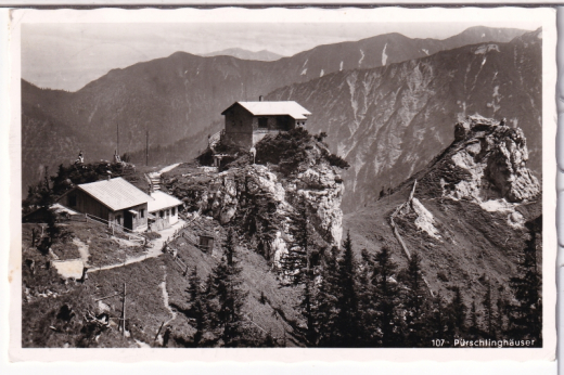 ANSICHTSKARTE/POSTKARTE - PÜRSCHLINGHÄUSER, AUGUST-SCHUSTER-HAUS, AMMERGAUER ALPEN