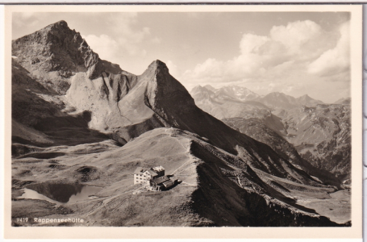 ANSICHTSKARTE/POSTKARTE - RAPPENSEEHÜTTE, ALLG. ALPEN