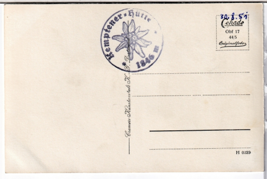 ANSICHTSKARTE/POSTKARTE - RAPPENSEEHÜTTE, ALLG. ALPEN