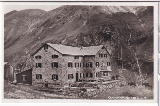 ANSICHTSKARTE/POSTKARTE - KEMPTNER HÜTTE, ALLG. ALPEN