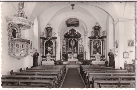 ANSICHTSKARTE/POSTKARTE - BISCHFSHEIM - KREUZBERG/RHÖN - KLOSTERKIRCHE