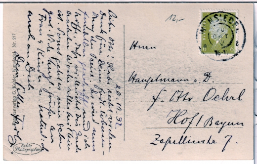 ANSICHTSKARTE/POSTKARTE - WUNSIEDEL - REALSCHULE UND KATHOLISCHE KIRCHE
