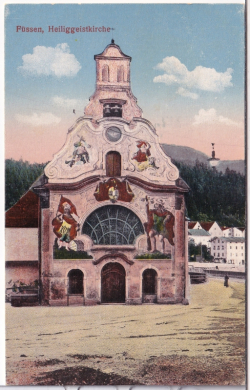 ANSICHTSKARTE/POSTKARTE - FÜSSEN - HEILIGGEISTKIRCHE