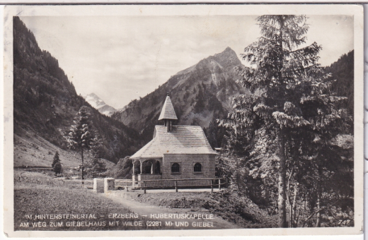 ANSICHTSKARTE/POSTKARTE - ERZBERG - HUBERTUSKAPELLE IM HINTERSTEINERTAL