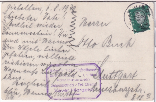 ANSICHTSKARTE/POSTKARTE - ERZBERG - HUBERTUSKAPELLE IM HINTERSTEINERTAL
