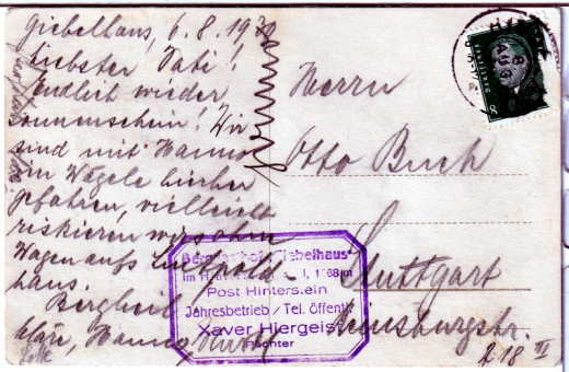 ANSICHTSKARTE/POSTKARTE - ERZBERG - HUBERTUSKAPELLE IM HINTERSTEINERTAL