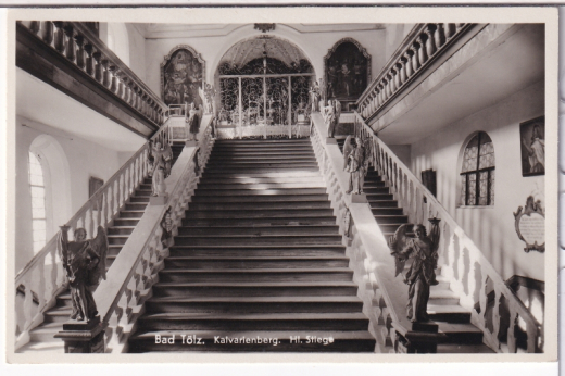 ANSICHTSKARTE/POSTKARTE - BAD TÖLZ - KALVARIENBERGKIRCHE-HEILIGE STIEGE