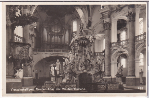 ANSICHTSKARTE/POSTKARTE - BAD STAFFELSTEIN - VIERZEHNHEILIGEN - GNADEN-ALTAR