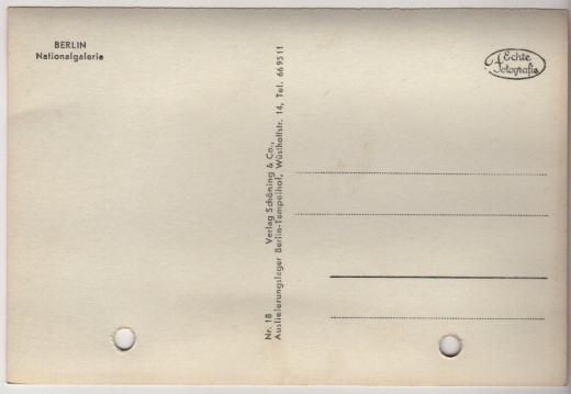 ALTE ANSICHTSKARTE/ POSTKARTE - BERLIN - NATIONALGALERIE, VERLAG SCHÖNING & Co., BERLIN-TEMPELHOF
