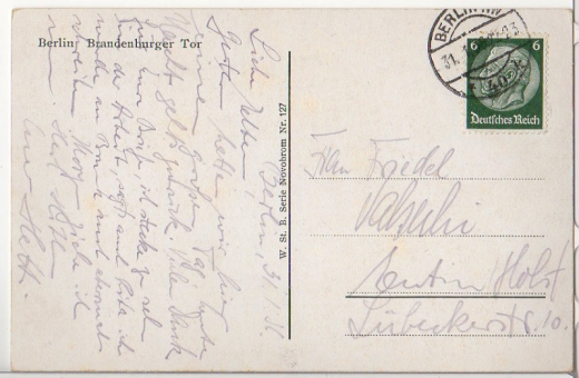 ALTE ANSICHTSKARTE/ POSTKARTE - BERLIN - BRANDENBURGER TOR