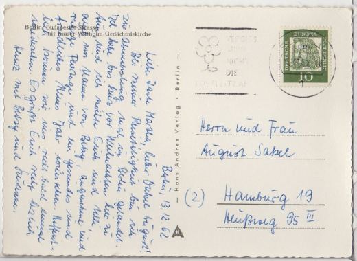 ALTE ANSICHTSKARTE - BERLIN - BUDAPESTER STRASSE