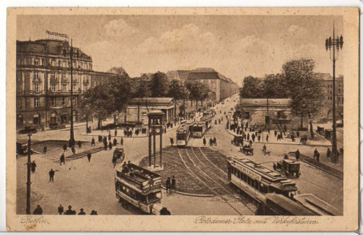 ALTE ANSICHTSKARTE/ POSTKARTE - BERLIN - POTSDAMER PLATZ & VERKEHRSTURM