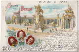 ALTE ANSICHTSKARTE/ POSTKARTE - BERLIN - GRUSS AUS BERLIN - NATIONAL-DENKMAL KAISER WILHELM I