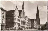 ALTE ANSICHTSKARTE/ POSTKARTE - LANDSHUT - MARTINSKIRCHE MIT RATHAUS