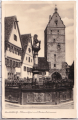 ALTE ANSICHTSKARTE/ POSTKARTE - DINKELSBÜHL - WÖRNITZTOR MIT LÖWENBRUNNEN