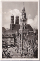 ALTE ANSICHTSKARTE/ POSTKARTE - MÜNCHEN - RATHAUS MIT FRAUENKIRCHE
