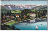ALTE ANSICHTSKARTE/ POSTKARTE - MURNAU - PARTIE AM STAFFELSEE MIT WETTERSTEINGEBIRGE