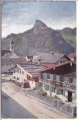 ALTE ANSICHTSKARTE/ POSTKARTE - OBERAMMERGAU - DORFANSICHT MIT KOFEL, STEMPEL DEUTSCHNATIONALE KRANKENKASSE, KURHAUS OBERBICHL