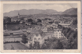 ALTE ANSICHTSKARTE/ POSTKARTE - BAD TÖLZ - BLICK VOM BAHNHOF AUF MÜHLFELD UND BENEDIKTENWAND