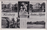 ANSICHTSKARTE/ FELDPOSTKARTE - WÜRZBURG - RESIDENZ UND HOFGARTEN
