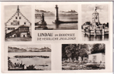 ALTE ANSICHTSKARTE/ MEHRBILDKARTE - LINDAU - DIE HERRLICHE INSELSTADT