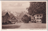 ALTE ANSICHTSKARTE/ POSTKARTE - GARMISCH - MARKTPLATZ MIT KURHAUS UND HOTEL POST