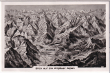 ALTE ANSICHTSKARTE/ LANDKARTE - BLICK AUF DIE ALLGÄUER ALPEN