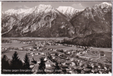 ALTE ANSICHTSKARTE/ POSTKARTE - OBERAU GEGEN ESTERGEBIRGE, BLICK VON DER ETTALER STRAßE