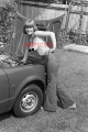 PHOTO - EROTIC - 9/11 - NAKED WOMAN ON 1977 HONDA CIVIC #27