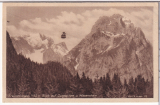 ALTE ANSICHTSKARTE/ POSTKARTE - KREUZECKBAHN - BLICK AUF DIE ZUGSPITZE UND WAXENSTEIN - STEMPEL ADOLF ZOEPPRITZ-HAUS AM KREUZECK