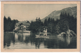 ALTE ANSICHTSKARTE/ POSTKARTE - AM BADERSEE MIT HOTEL-PENSION U. RESTAURATION