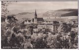 ANSICHTSKARTE/POSTKARTE - WUNSIEDEL - REALSCHULE UND KATHOLISCHE KIRCHE