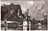 ANSICHTSKARTE/POSTKARTE - ST. BARTHOLOMÄ AM KÖNIGSSEE MIT WATZMANN OSTWAND