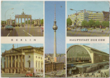 ANSICHTSKARTE BERLIN - HAUPTSTADT DER DDR - MEHRBILDKARTE