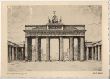 ALTE ANSICHTSKARTE/ POSTKARTE - BERLIN - BRANDENBURGER TOR - GVG-KUNSTKARTE VON H. BENSCH